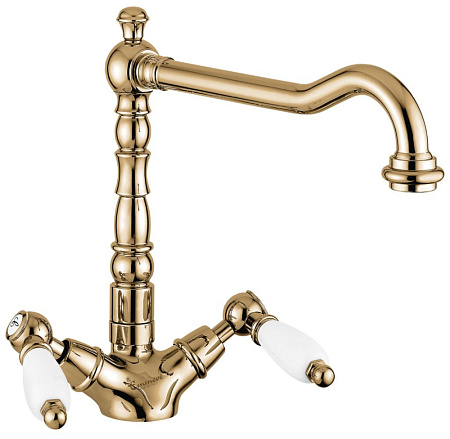 Смеситель Emmevi Deco Ceramic 121617BR для кухонной мойки, бронза
