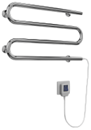 Полотенцесушитель электрический Terminus M-образный 600х375 хром