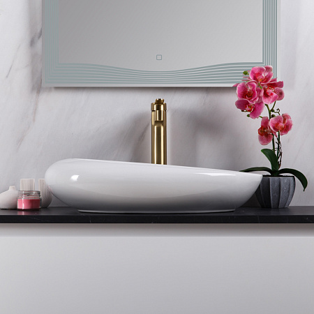 Раковина накладная BelBagno BB1396 37x58.5x14.5 белый