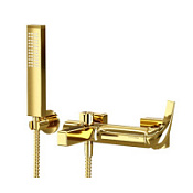 Смеситель WasserKRAFT Sauer 7101 для ванны с душем, глянцевое золото