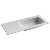 Раковина накладная Ceramicanova Grace CN7015 102x47x15 чаша справа, белый