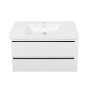 Тумба с раковиной La Fenice Elba TWIN FNC-01-ELB-B-100-2 два ящика, Bianco белый матовый