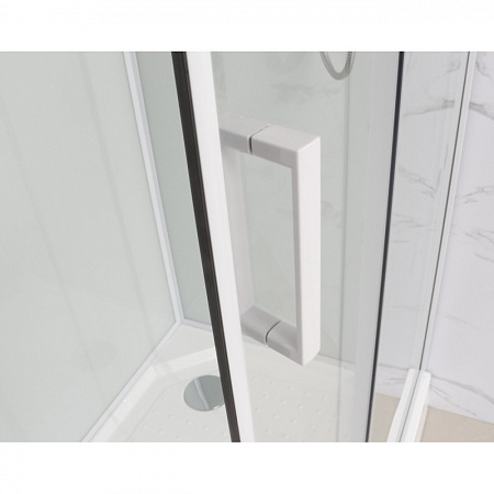 Душевая кабина Frank F408 White 80*80 без крыши, белый