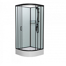 Душевая кабина Frank F400/1 Black 100*100 без крыши, черный Душевая кабина Frank F400/1 Black 100*100 без крыши, черный