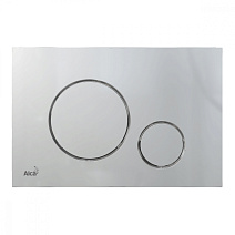 Кнопка смыва AlcaPlast THIN M672 хром матовый