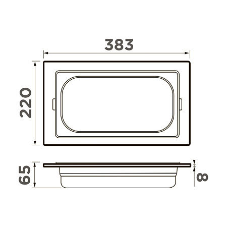 Контейнер Omoikiri DC-05-1-LG светлое золото