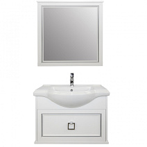 Мебель для ванной Tessoro Foster TS-F9065-CH-W-S 65 подвесная, белый с патиной серебро Мебель для ванной Tessoro Foster TS-F9065-CH-W-S 65 подвесная, белый с патиной серебро