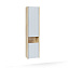 Шкаф-пенал Jorno Tossony Toss.04.140/P/SS-W/JR 33 сонома светлая/белый белый - фото 1