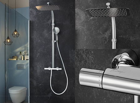 Душевая стойка Jacob Delafon Oblo Design E20642RU-CP