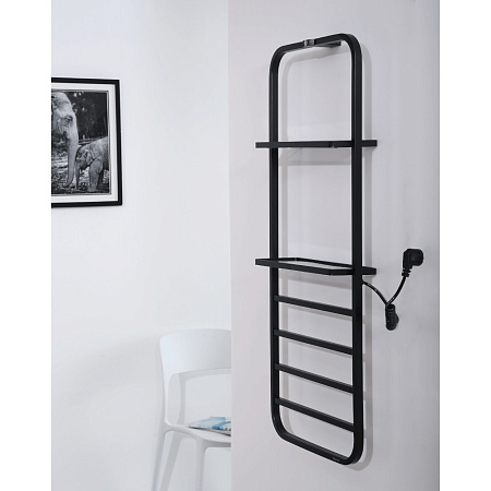 Полотенцесушитель электрический Black & White Universe N-337B 1000x400 черный матовый