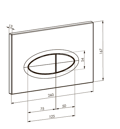 Кнопка смыва для инсталляции Boheme 665-CR хром