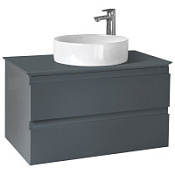 Тумба с раковиной Jacob Delafon Madeleine EB2083-J54 80 со столешницей и подсветкой, серый матовый