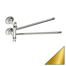 Полотенцедержатель Stil Haus Regal RG16(16) двойной поворотный золото