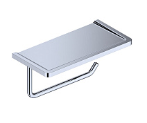 Держатель туалетной бумаги WasserKRAFT Nau K-1325 с полочкой хром