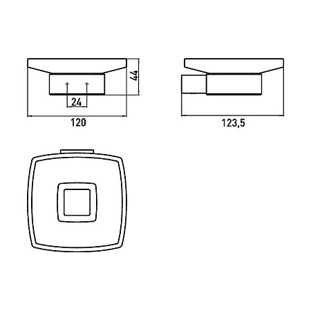 Мыльница Emco Loft 0530 016 00 нержавеющая сталь