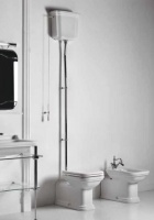 Унитаз приставной Kerasan Waldorf 411801bi с высоким бачком