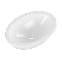 Раковина Villeroy & Boch Loop & Friends 4A620001 57х41 с переливом, белый альпин
