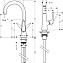 Смеситель Hansgrohe Talis S 72814800 для кухонной мойки, нержавеющая сталь - фото 1
