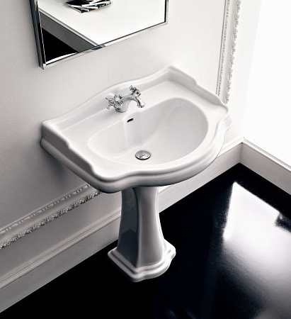 Раковина Kerasan Retro 104601*0 69 без отверстия под смеситель, белый