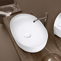 Раковина накладная Kerasan Nolita 534301 60x40 белый глянцевый