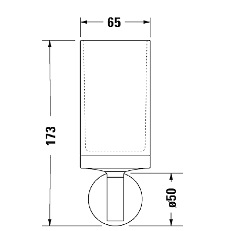 Стакан  Duravit Starck T 0099314600 черный матовый