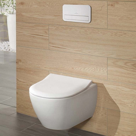 Унитаз подвесной Villeroy & Boch Subway 2.0 5614R2R1 альпийский белый CeramicPlus