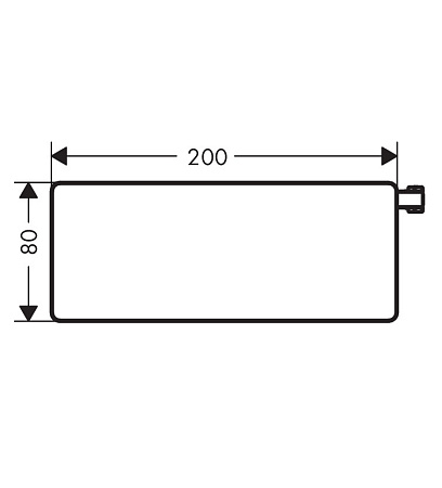 Мыльница Hansgrohe Casetta E 26511000 стекло, хром