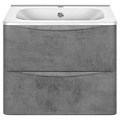 Тумба с раковиной Vincea Paola VMC-2P 60 подвесная, 2 ящика, Beton
