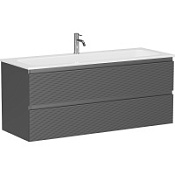 Тумба с раковиной Sancos Folk 120 FL120GS один смеситель, Grey soft