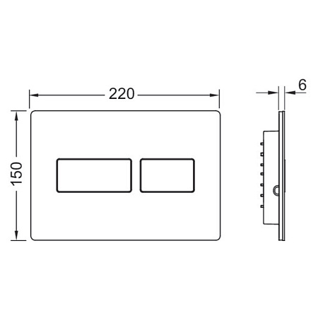 Кнопка смыва Tece TECEsolid 9240437 никель