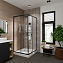 Душевой уголок Niagara Nova NG-6808-08 BLACK 90х90 квадрат, черный - фото 2