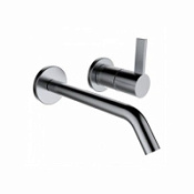 Смеситель Laufen Kartell 3.1133.6.090.120.1 для раковины, матовая нержавеющая сталь