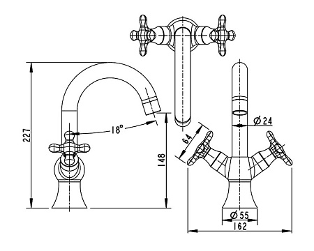 Смеситель Bravat Summer Rain F177111C-1 для раковины