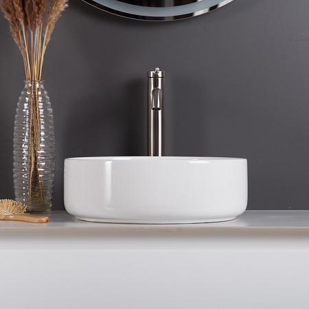 Раковина накладная BelBagno BB1357 37.5x37.5x12 белый