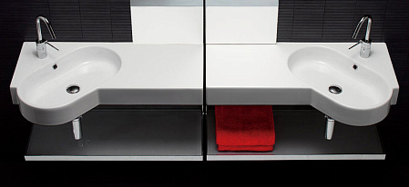 Раковина Hatria Area YVB0 90 L угловая