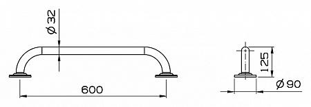 Поручень VitrA Arkitekt 320-1010
