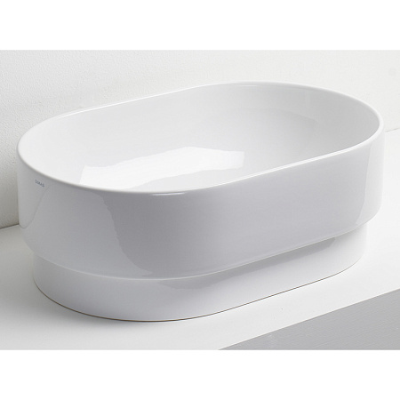 Раковина накладная Simas PO.MO PO 02 56x37x19 без отверстия под смеситель, белый