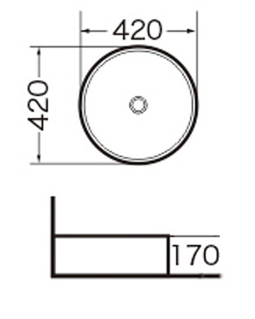 Мебельная раковина Grossman GR-3014 42 белая
