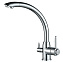 Смеситель Zorg Steel Hammer SH 699 CR для кухонной мойки, хром