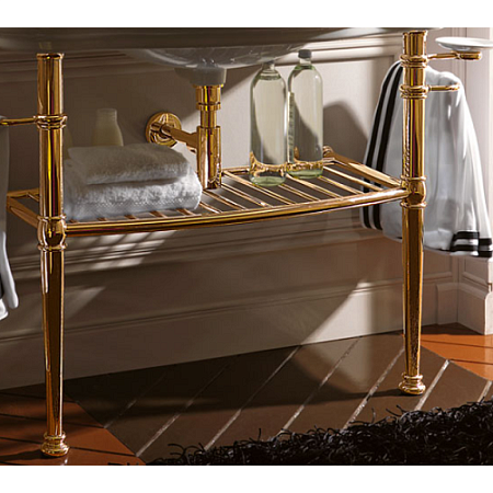 Консоль с раковиной Kerasan Retro 730091 золото