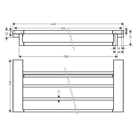 Полотенцедержатель Hansgrohe AddStoris 41751990 полированное золото