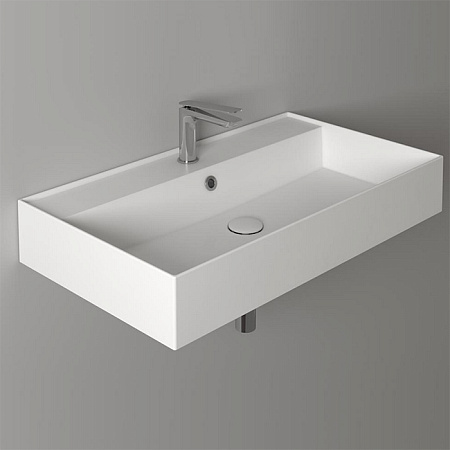 Раковина подвесная Simas Agile AG 81 bia 81x46x13 с 1 отверстием под смеситель, белый