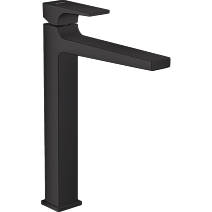 Смеситель Hansgrohe Metropol 260 32512670 для раковины, с клапаном push-open, матовый черный