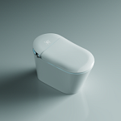 Унитаз-биде напольный Timo TE-741 с функцией микролифт и подогревом, белый