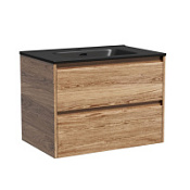 Тумба с раковиной Sancos Libra 70 LB70ECH дуб чарльстон/черный