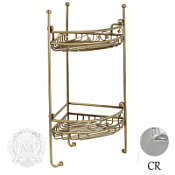 Полка-решетка ажурная Migliore Complementi 22937 угловая, двойная