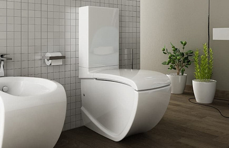 Унитаз-компакт ArtCeram Hi-Line HIV003 01;00 белый глянцевый