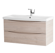 Тумба с раковиной BelBagno Marino MARINO-900-2C-SO-RG-P + BB900/450-LV-MR-AST 90 rovere grigio