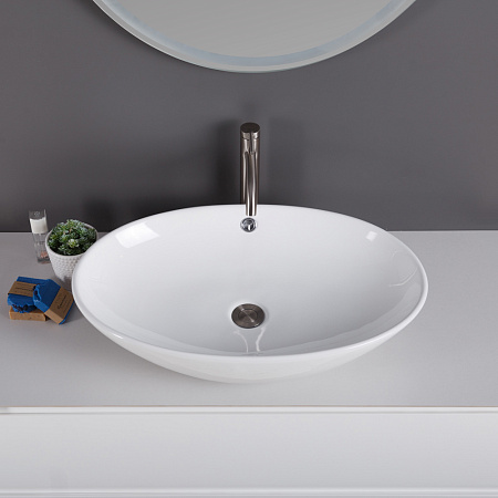 Раковина накладная BelBagno BB1104 41.5x63x14.5 белый
