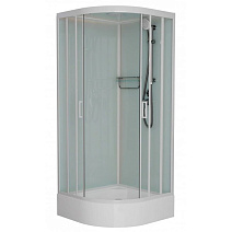 Душевая кабина Frank F409/1 М White 90x90 стекло матовое, белый